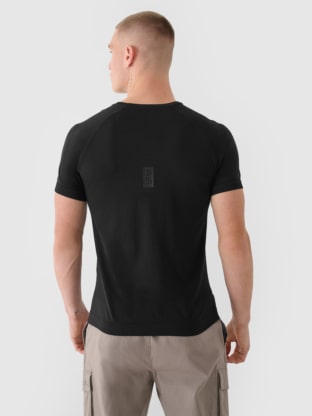 Men's 4F x Robert Lewandowski Seamless Regular T-shirt - Black