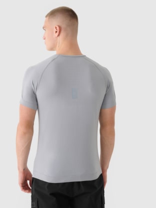 Men's 4F x Robert Lewandowski Seamless Regular T-shirt - Gray