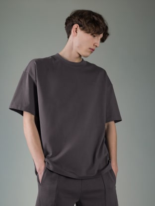 4F x Robert Lewandowski men's oversize organic cotton T-shirt