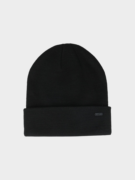 Czapka beanie uniseks - czarna | 4F - sportowa odzież i obuwie