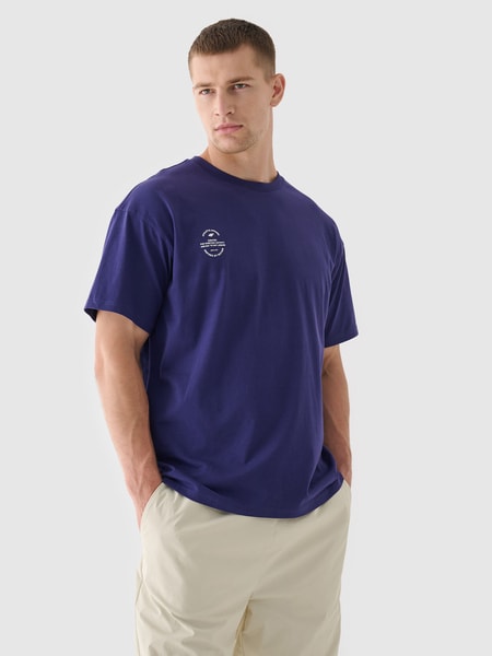 ◆25SS XTONZ VITAL FADE WASHING T-SHIRT/2色◆ T-shirt regular z nadrukiem męski - oliwkowy | 4F - sportowa