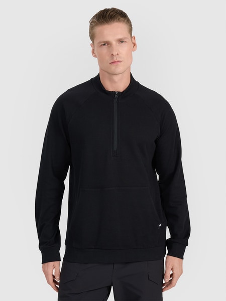 放送大学 割引 Men's short-sleeve hoodie - black | 4F: Sportswear and shoes メンズウェア