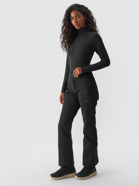 Women's seamless thermal underwear (bottom) - black | 4F