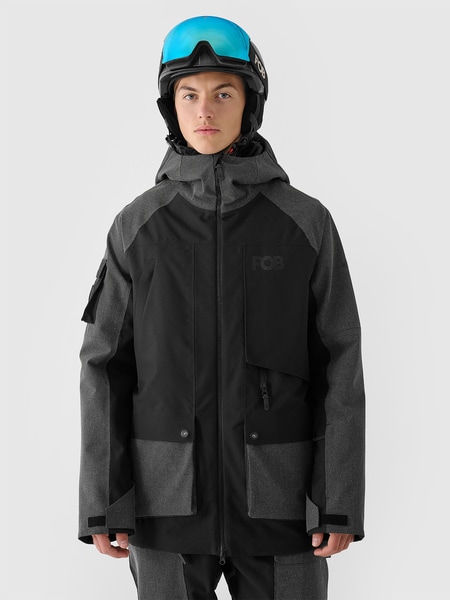 Men's 8000 membrane snowboard jacket - black | 4F