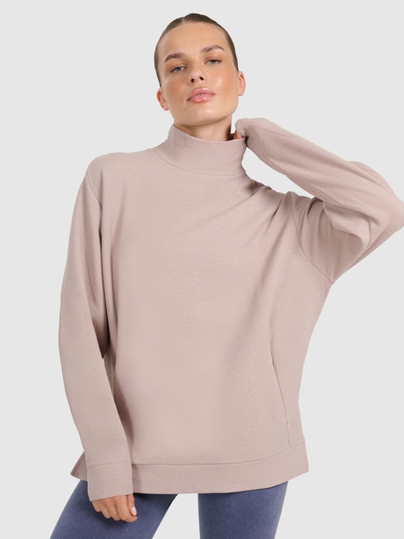 Women's pullover hoodie - beige | 4F: Sportswear and shoes
