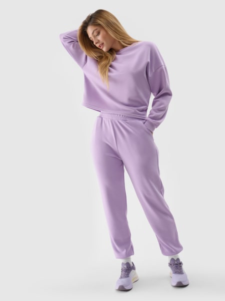 Women's zip-up hoodie - purple | 4F: Sportswear and shoes