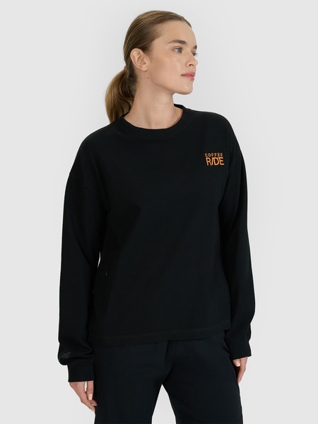 ounderrのWITH_LOVE_OVERFIT_STRIPES_LONG_SLEEVE 全3色 Longsleeve slim gładki damski - beżowy | 4F - sportowa