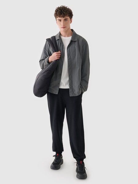 【SCENERITY】Ferns Long Bermuda Sweatpants Contrast Panel Tracksuit - Forset Green | Mens Sets | Shop