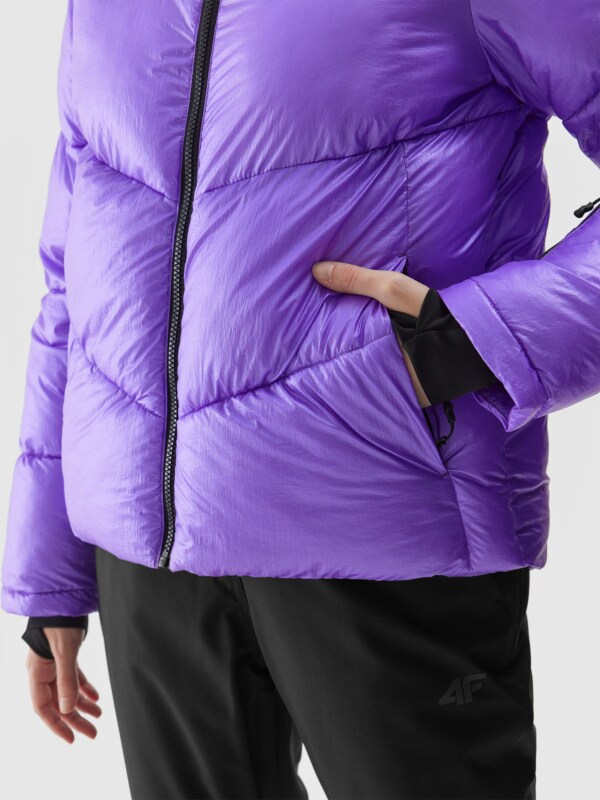 Women s synthetic fill down ski jacket purple 4F Sportswear and shoes