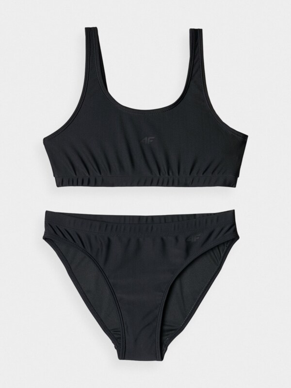 Black two piece swimwear hotsell