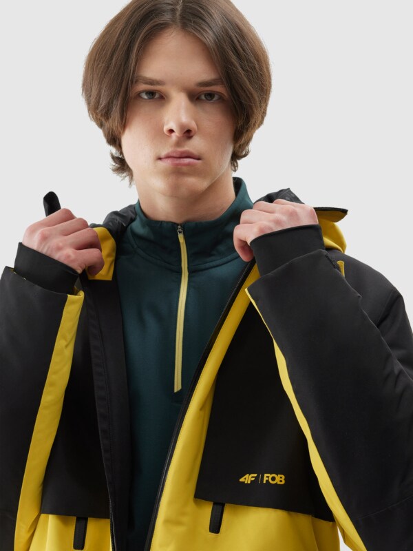 Black and yellow jacket men's best sale