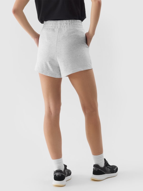 Grey jogger shorts womens shops