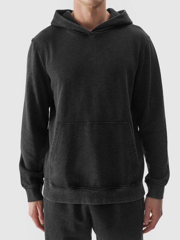 Men s pullover hoodie black 4F Sportswear and shoes