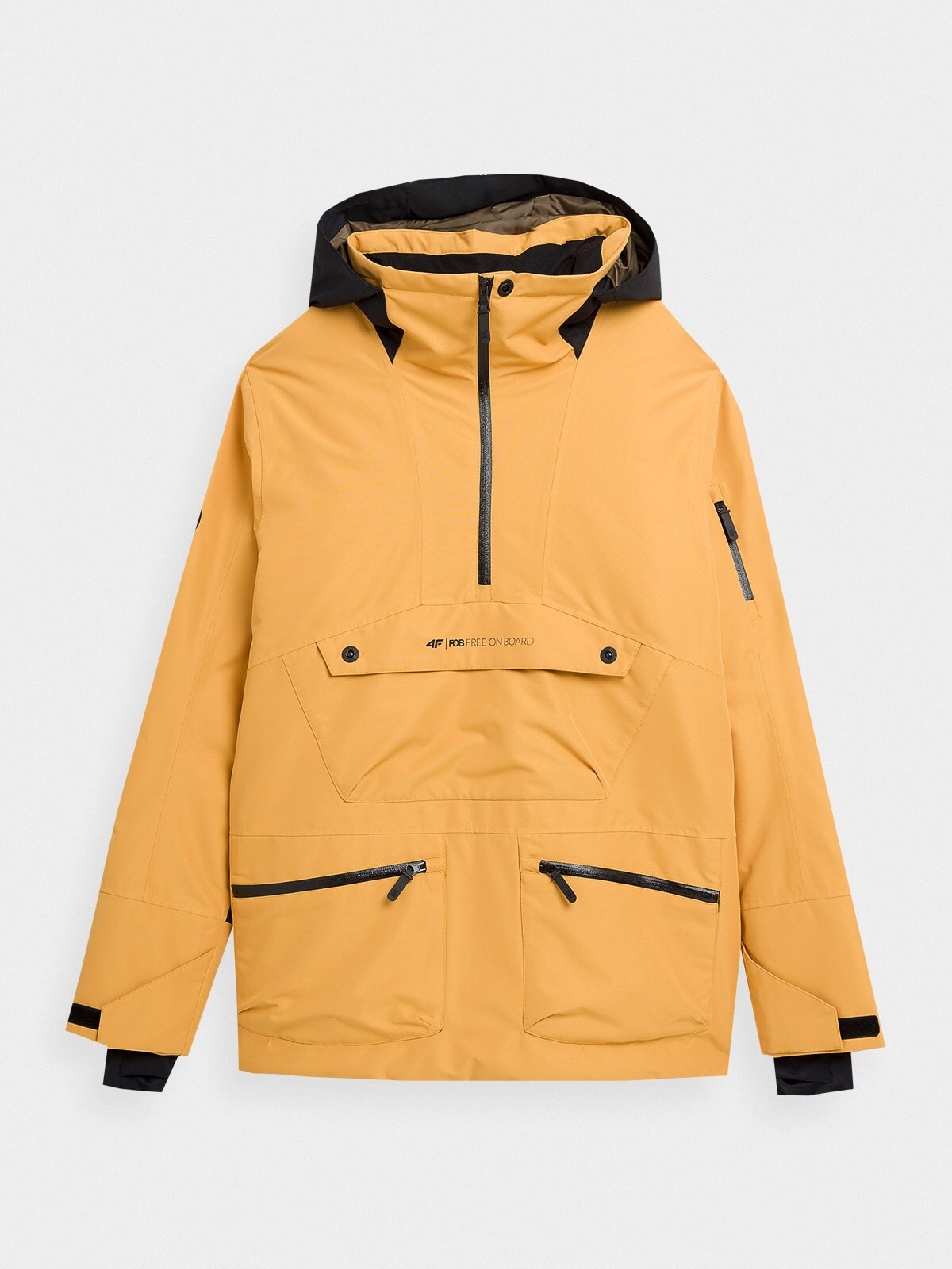 Men's anorak snowboard jacket 10000 membrane - orange | 4F Men's anorak snowboard jacket 10000 membrane - orange | 4F