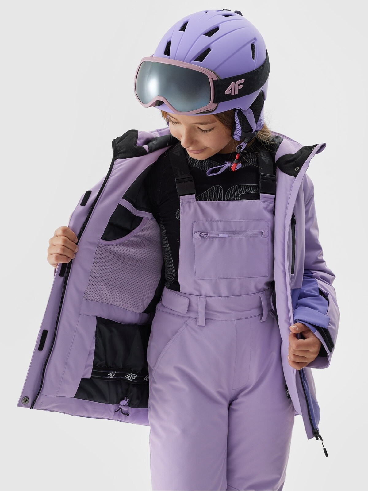 MOLESKIN COVERALL JACKET(DUSKY PURPLE) – ANCELLM