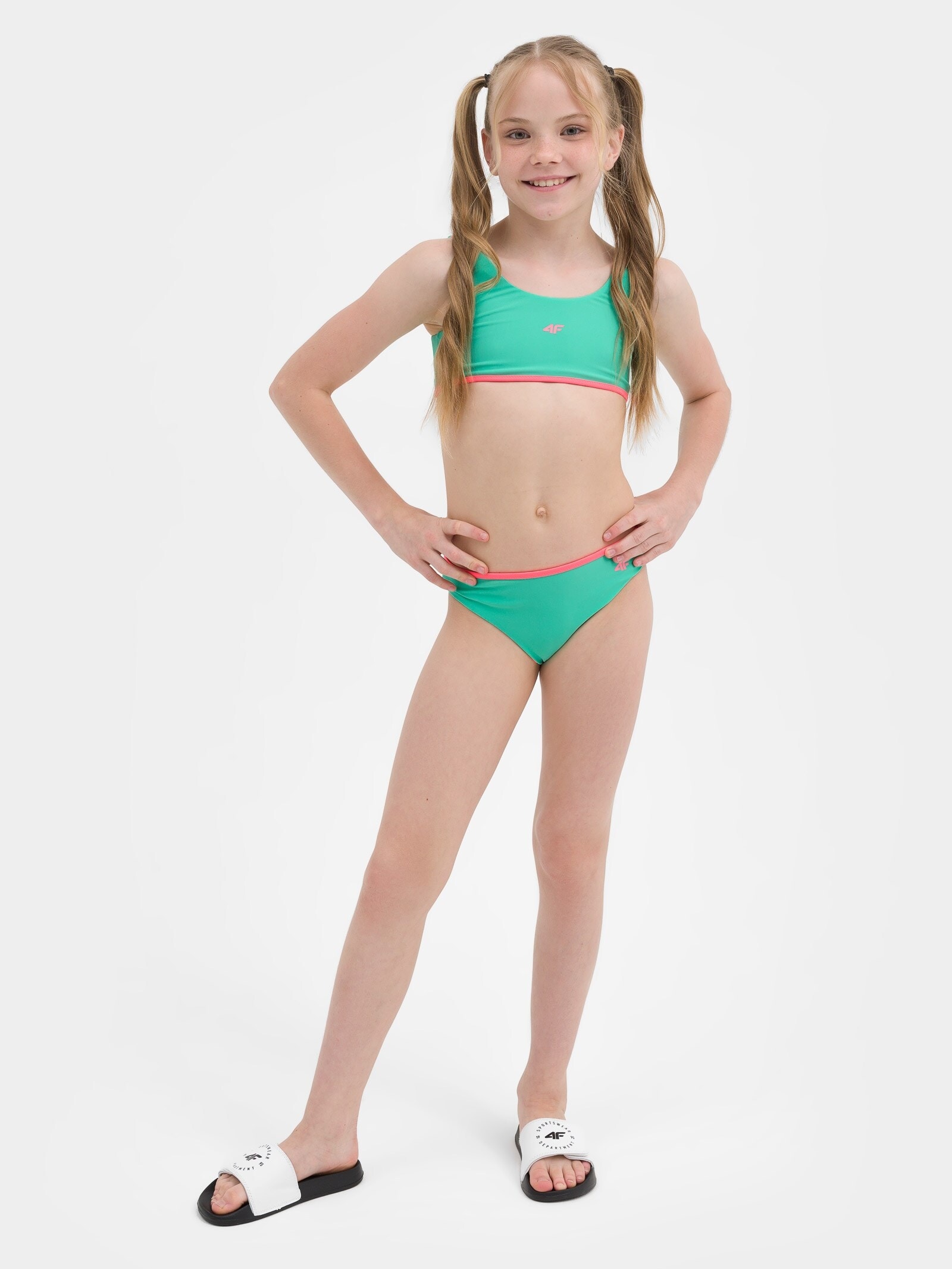 早割航空券 double-sided Girl's swimwear 4F | materials recycled with Gymnastics