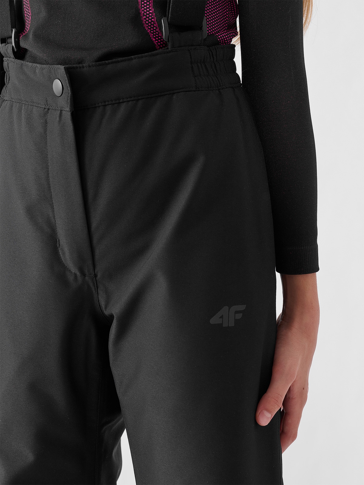 Ski pants membrane 5000 girls - black | 4F: Sportswear and shoes