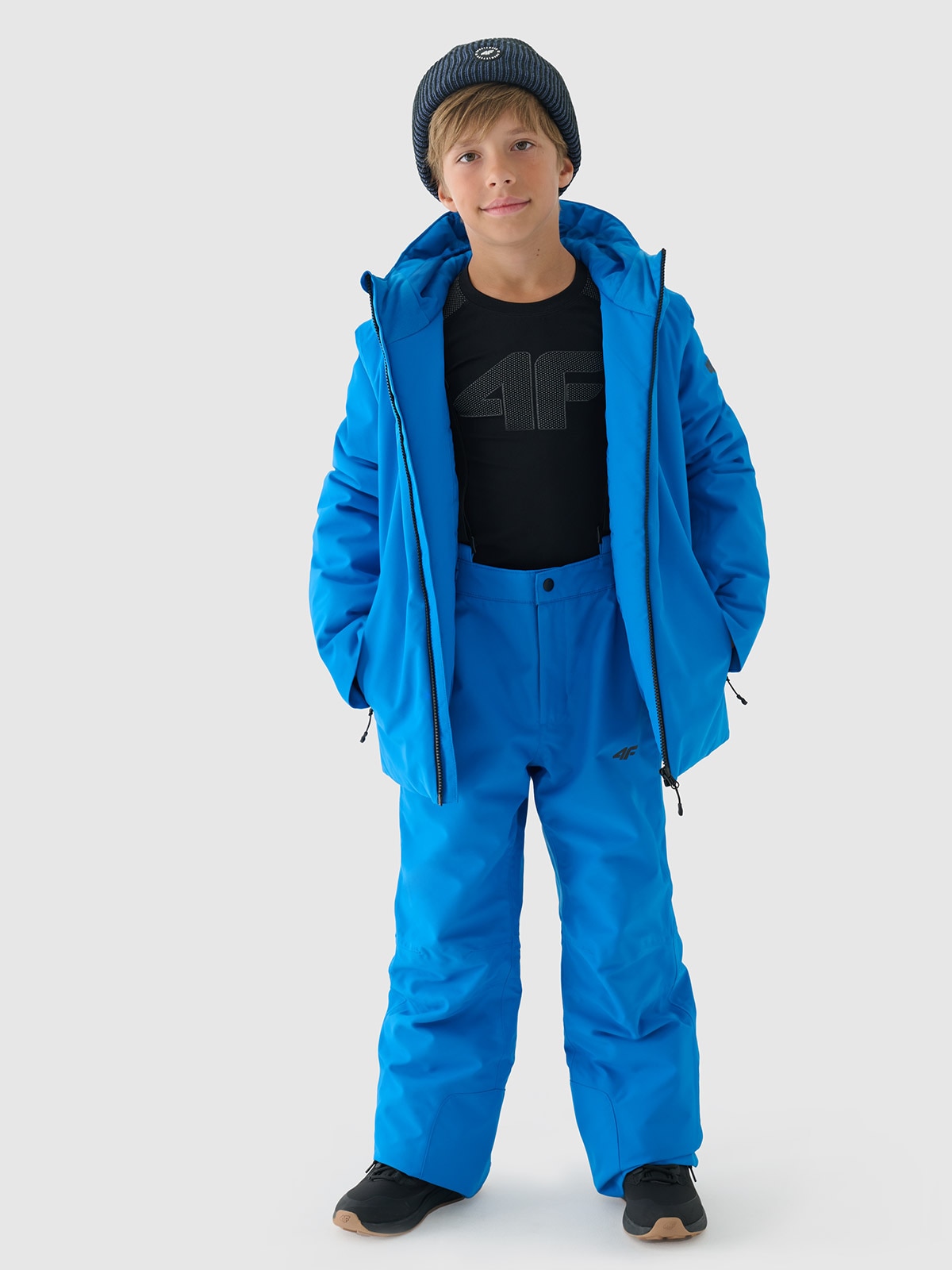 Boys' 5000 membrane ski pants - blue | 4F: Sportswear and shoes