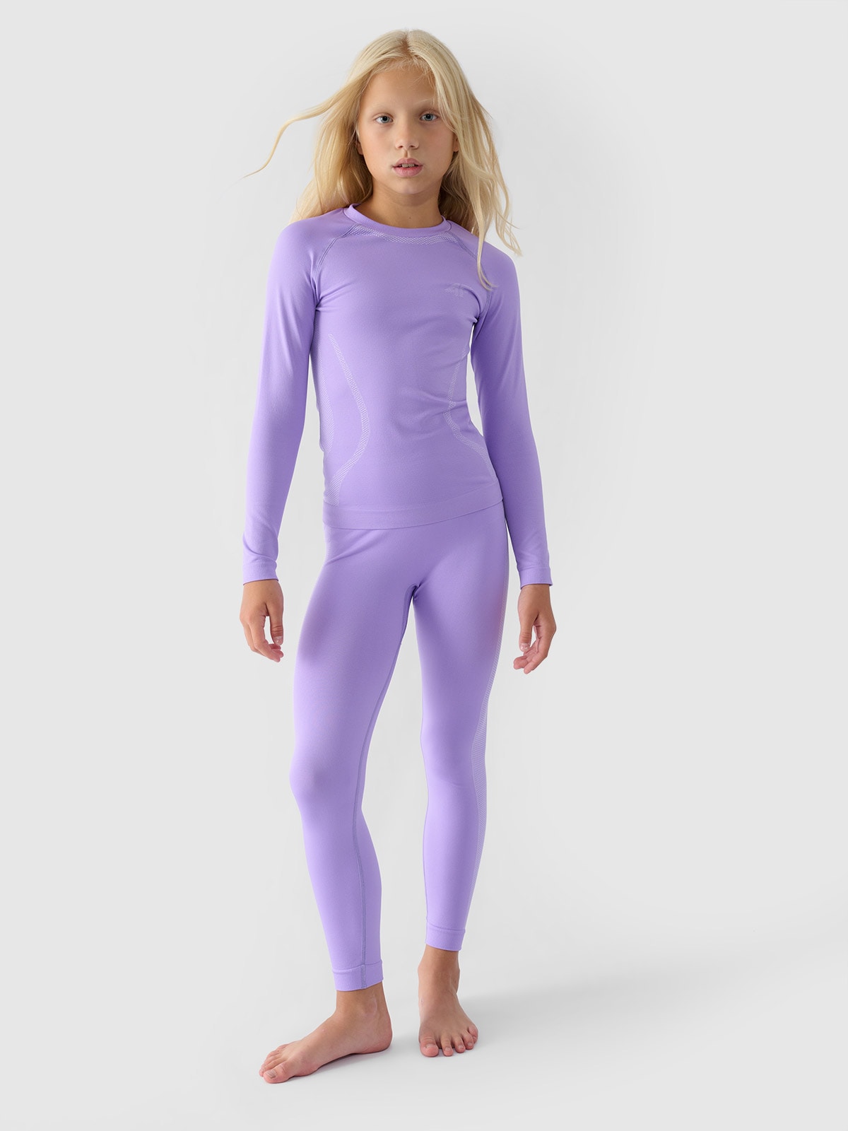早割シーズン券 - set underwear thermal seamless Girl's purple 4F | Clothing