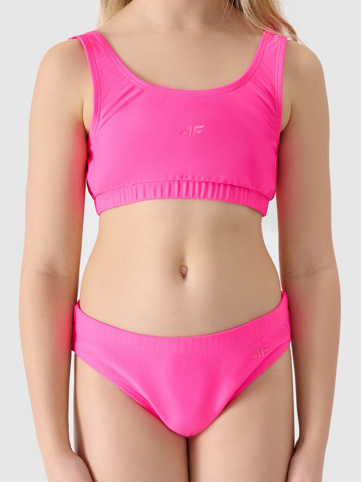 Girl's two-piece swimsuit - fuchsia | 4F: Sportswear and shoes