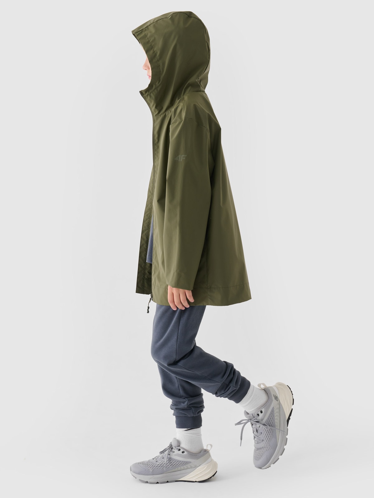 ファッション通販 安い Children's transitional rain jacket with rubber coating ウェア