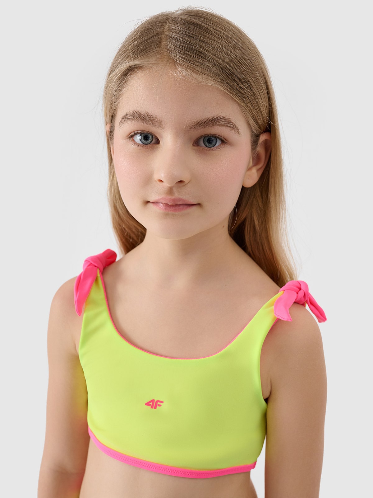 Girl's two-piece swimsuit - green/pink | 4F: Sportswear and