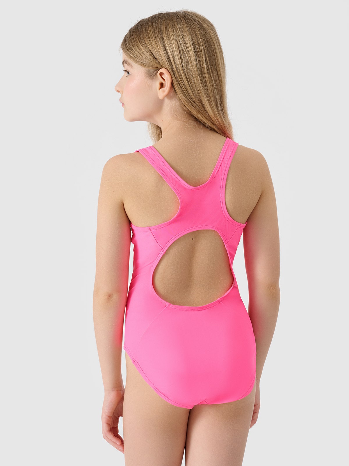 Girl's one-piece swimsuit - fuchsia | 4F: Sportswear and shoes