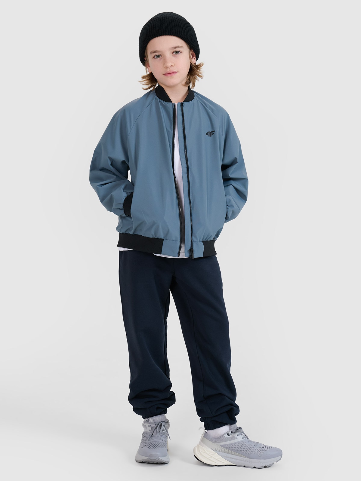Boy's transitional bomber jacket - blue | 4F: Sportswear and