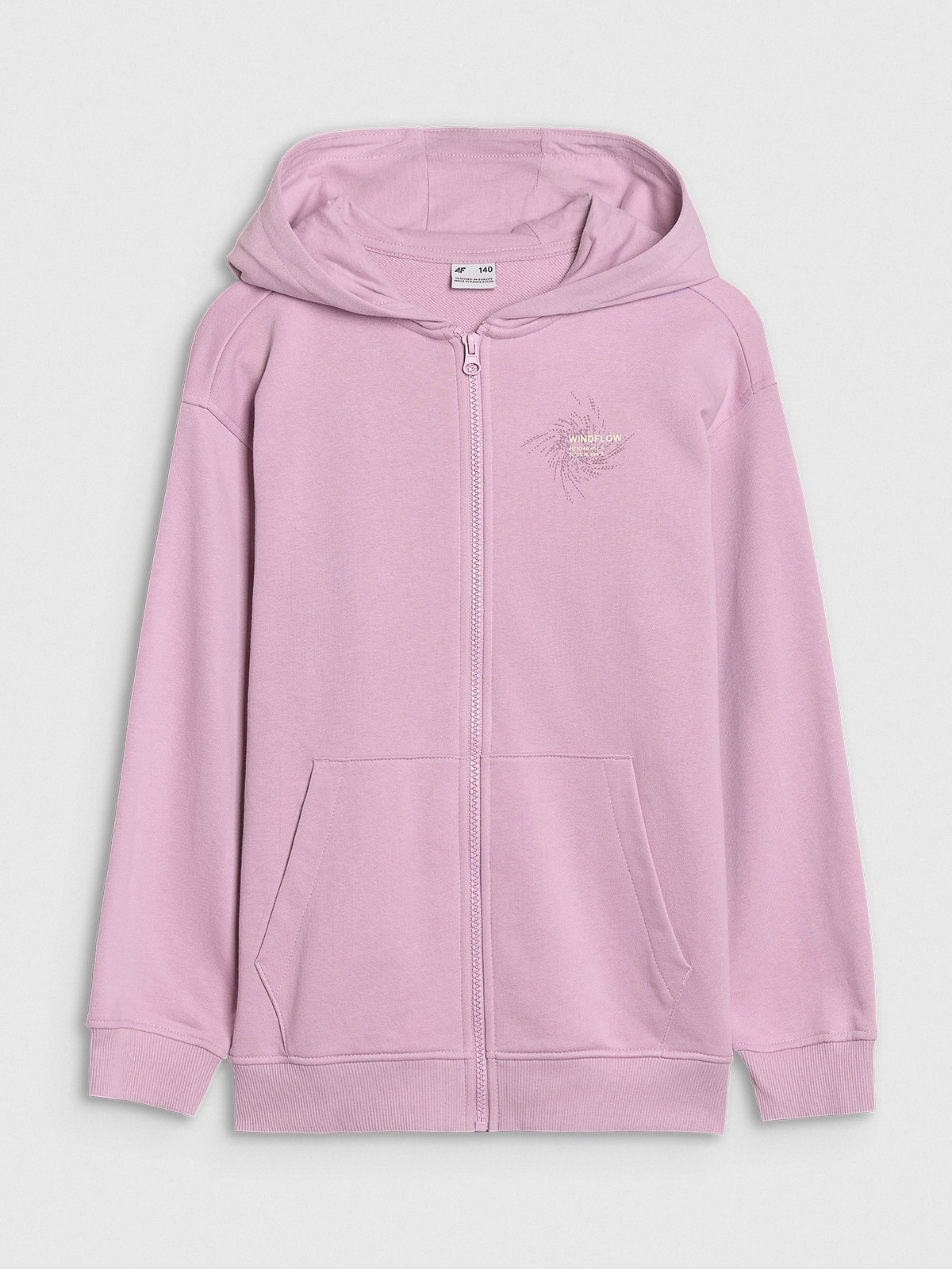 【THISISNEVERTHAT】Hooded Zip Up Sweater Pink Uneven Dyed Zip Hoodie - thisisneverthat®