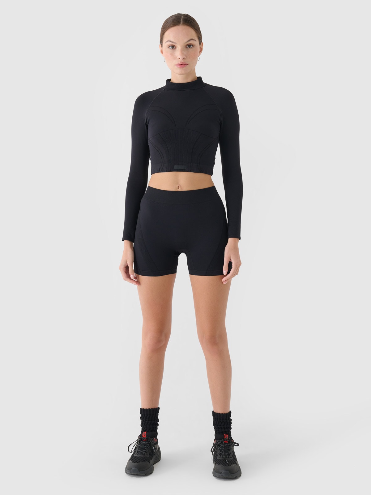Women's Slim Quick-Dry Training Longsleeve - Black | 4F