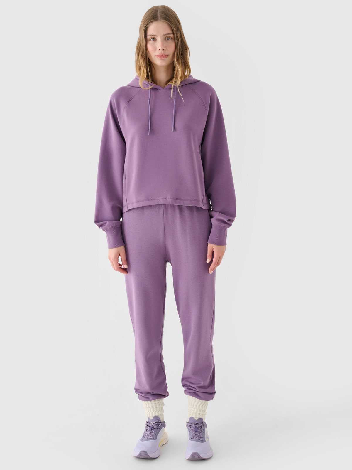 Women's jogger sweatpants - purple | 4F: Sportswear and shoes