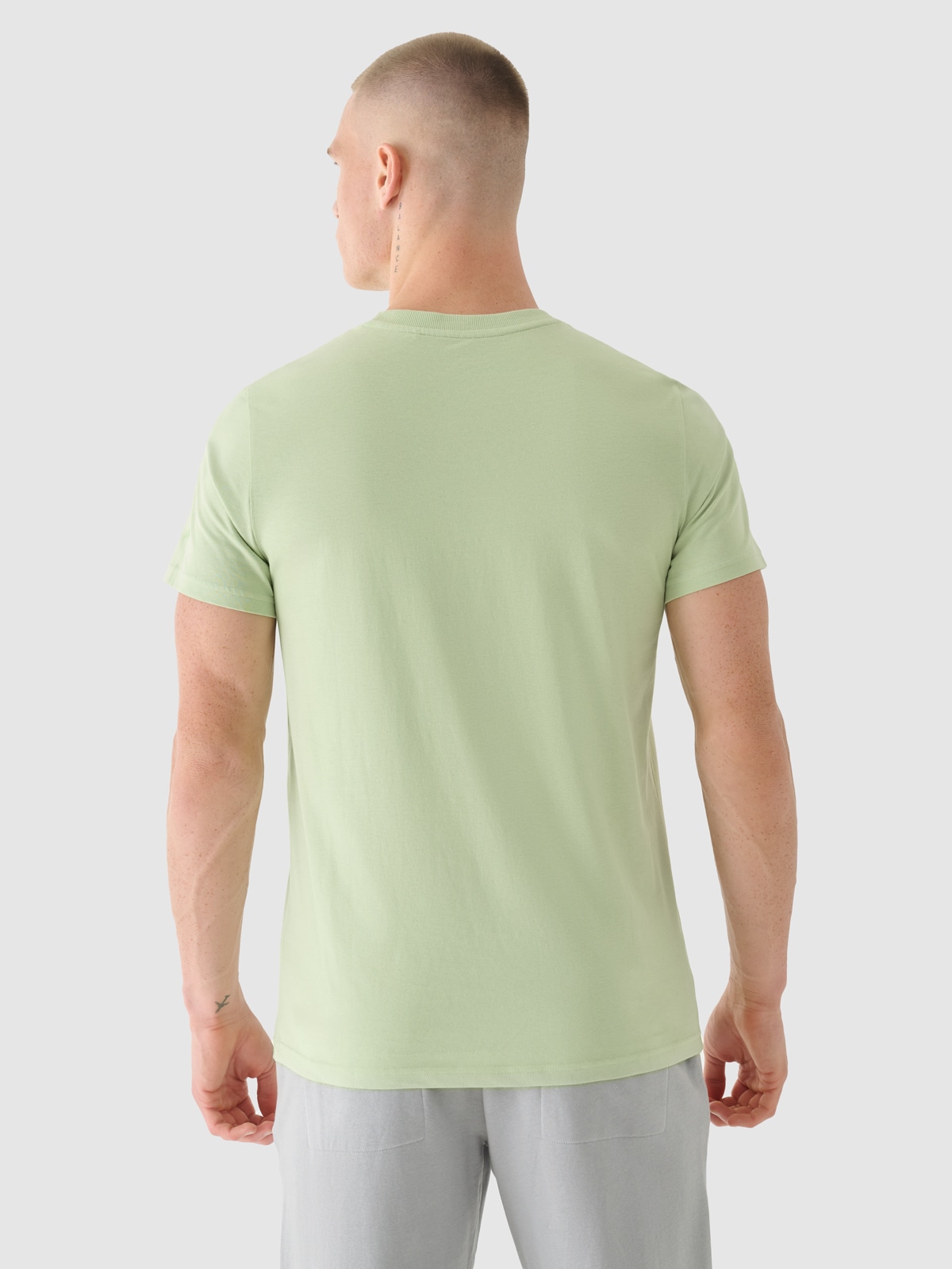 ◆25SS XTONZ VITAL FADE WASHING T-SHIRT/2色◆ T-shirt oversize z nadrukiem męski - beżowy | 4F - sportowa