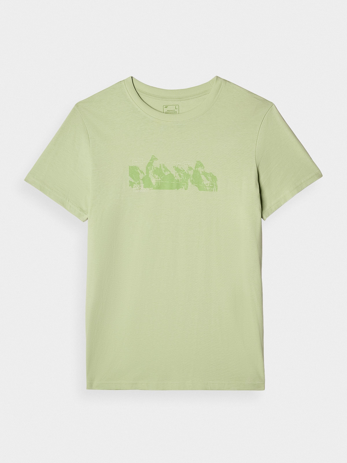 ◆25SS XTONZ VITAL FADE WASHING T-SHIRT/2色◆ T-shirt regular z nadrukiem męski - oliwkowy | 4F - sportowa