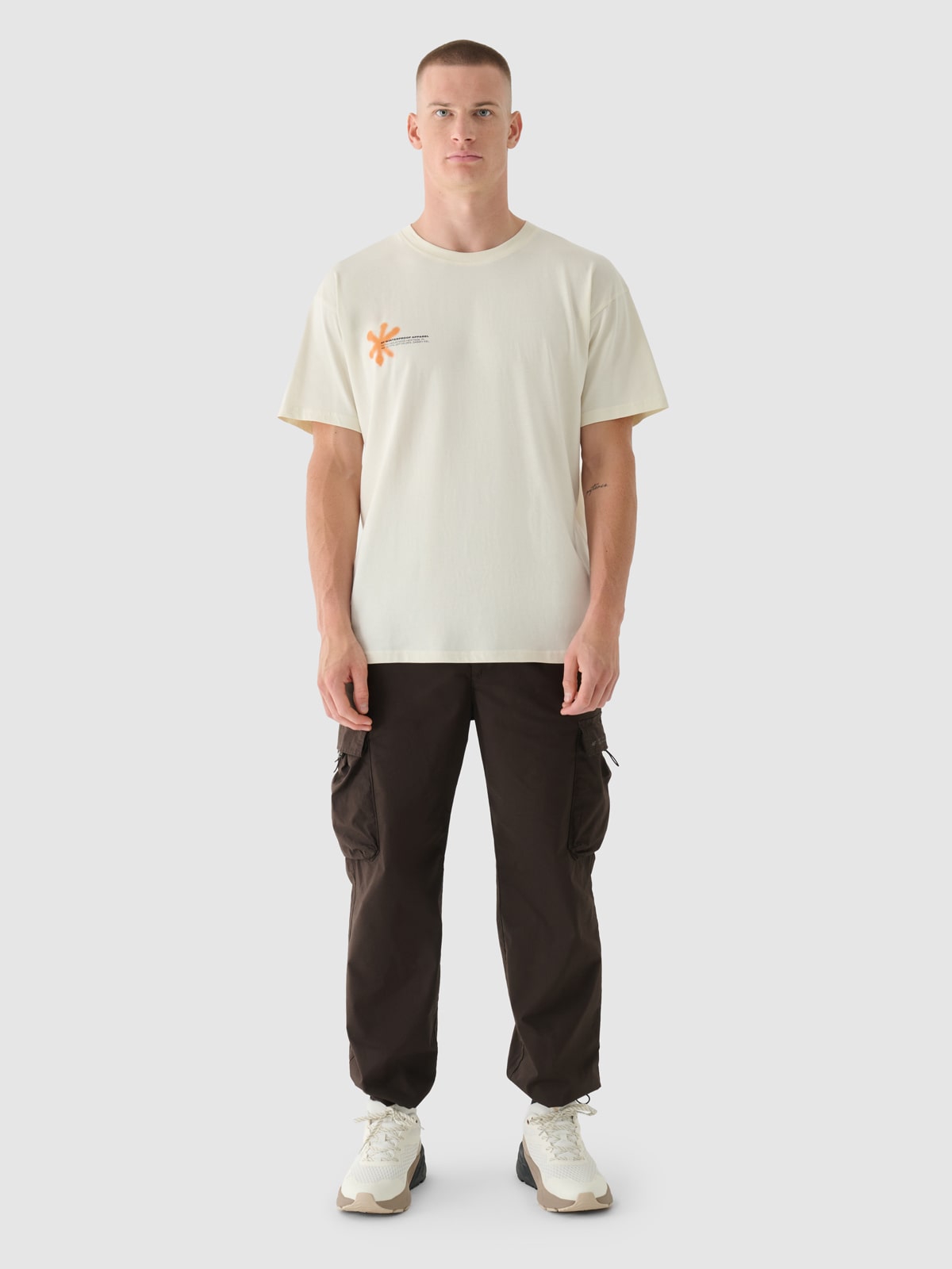 ★ TOOMUCHTAX★ SLIM LS TSHIRT DARK BEIGE T25SSTS01BGF SLIM LS T-SHIRT (DARK BEIGE) - TOOMUCHTAX
