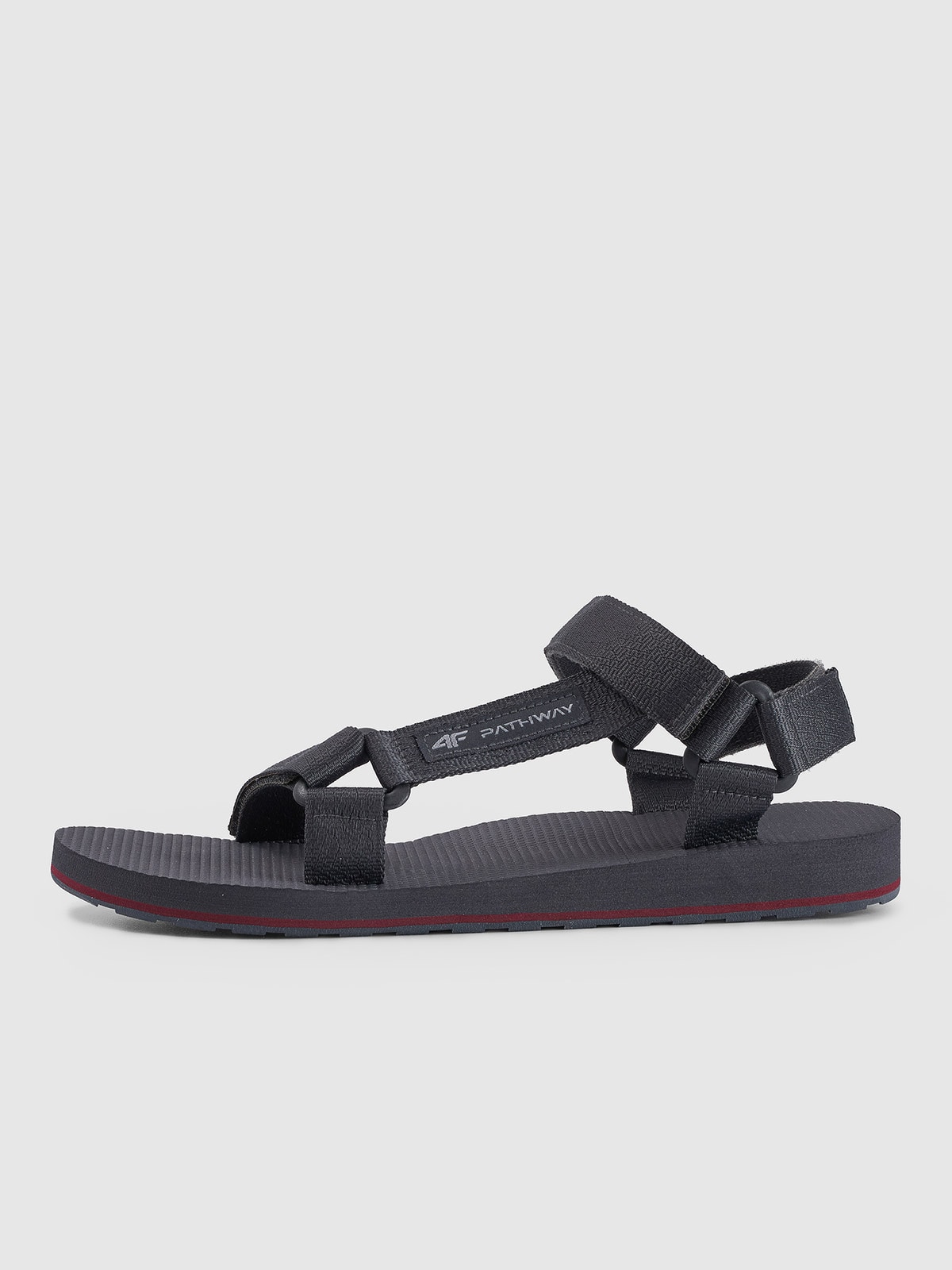 Men's sandals - dark grey | 4F: Sportswear and shoes