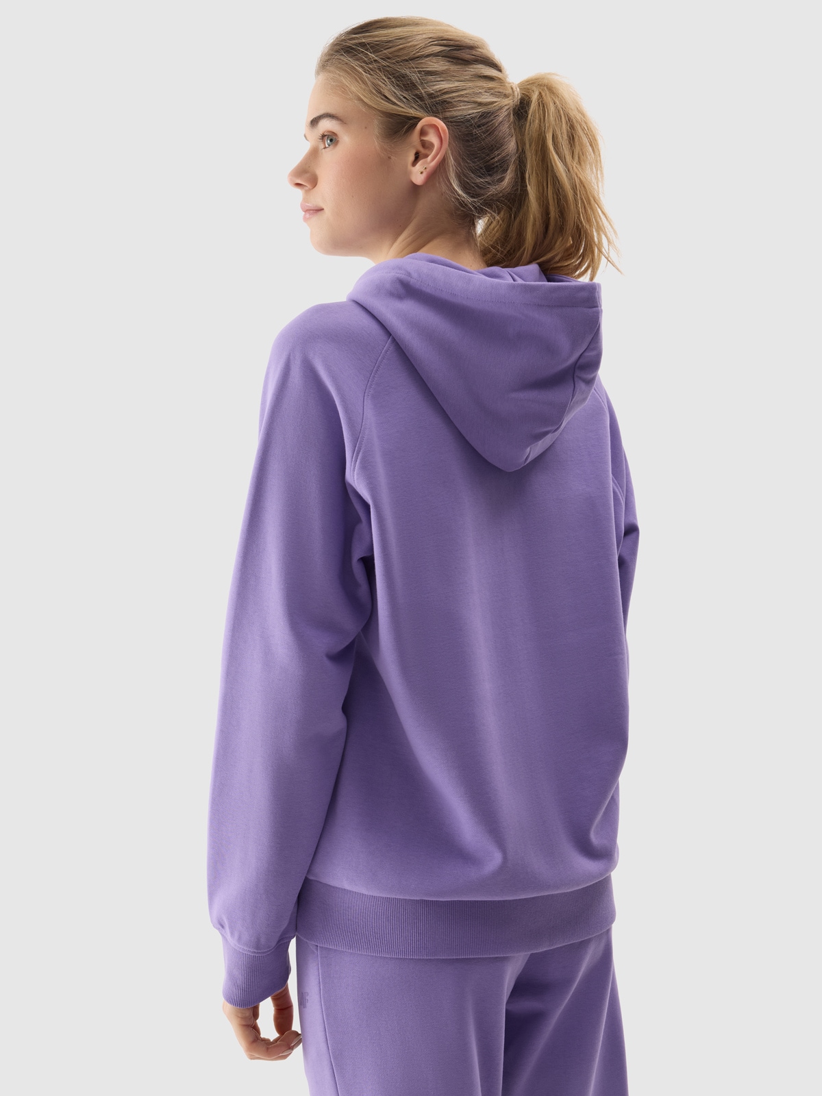Women's zip-up hoodie - purple | 4F: Sportswear and shoes