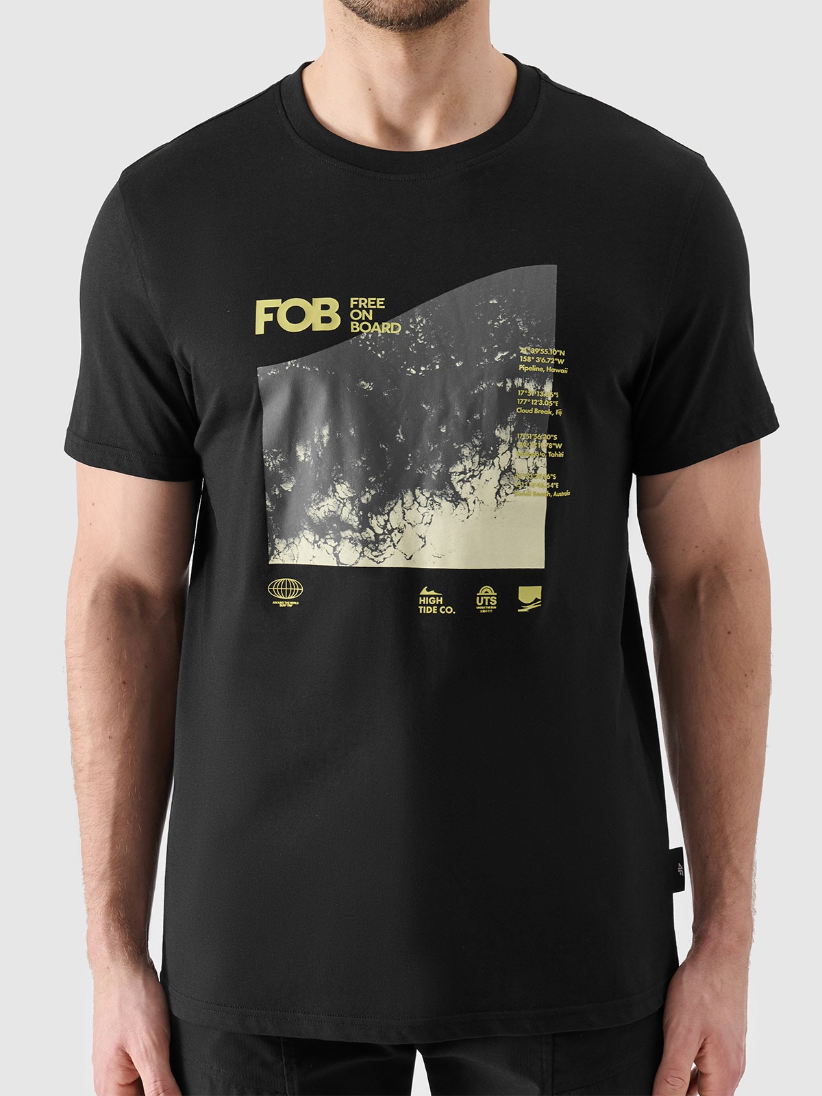 90s LQ MEN by WORK’S & FRIENDS カットソー T-shirt męski różowy z nadrukiem 15805-639 TERRACOTA