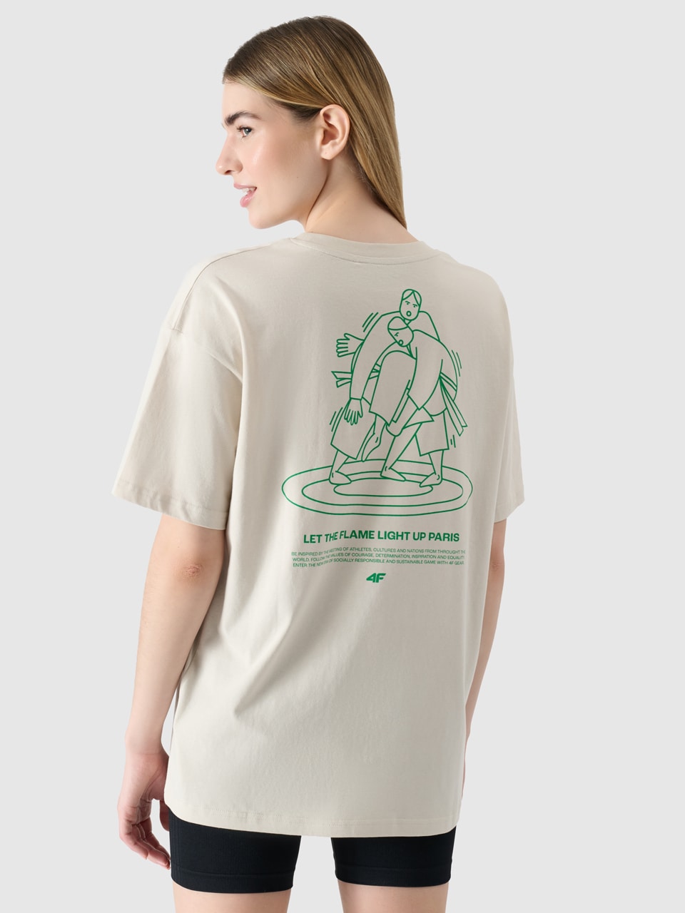 Unisex fan T-shirt - off-white | 4F: Sportswear and shoes