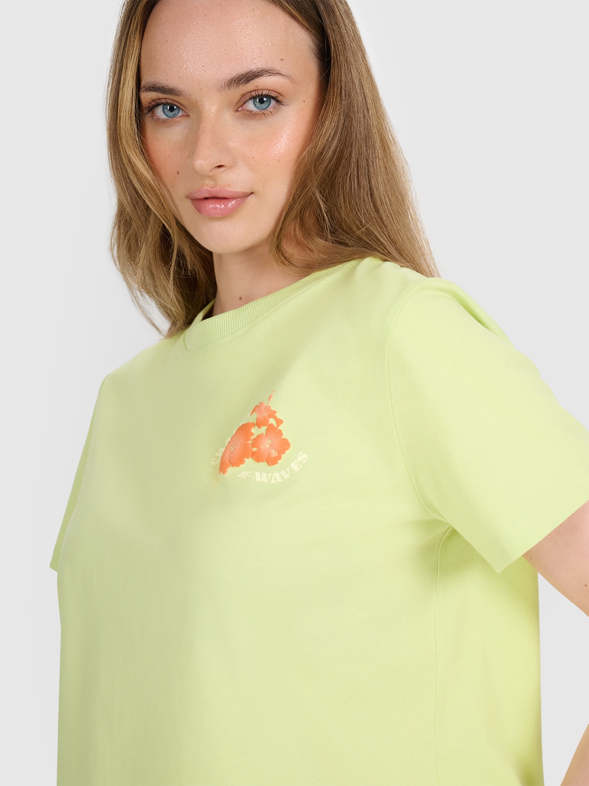 ☆FREEDOM☆ Overfit Back Printed T-Shirt Khaki White PH24SMT FREEDOM - TOP - 프리덤에슬레틱