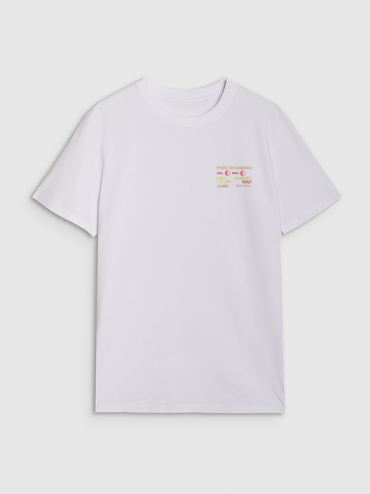 Men's regular T-shirt with print - white | 4F: Sportswear