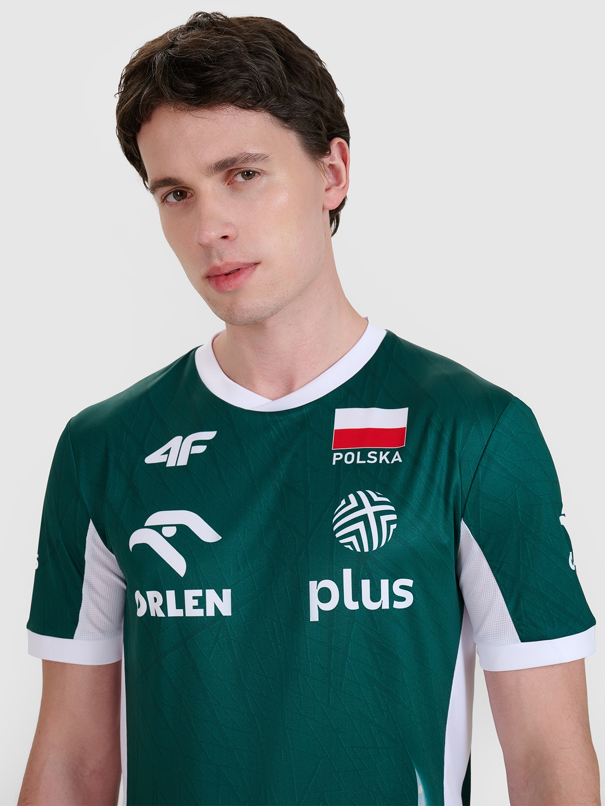 Men's replica match jersey 4F x Poland Volleyball - green