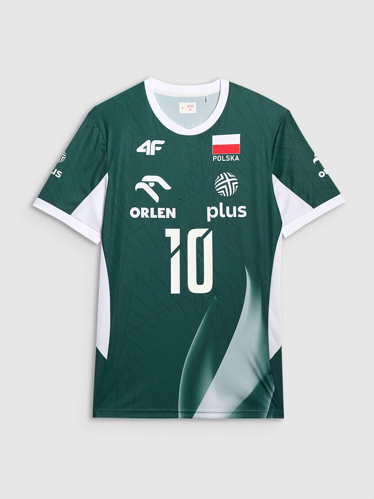 Men's replica match jersey 4F x Poland Volleyball - green