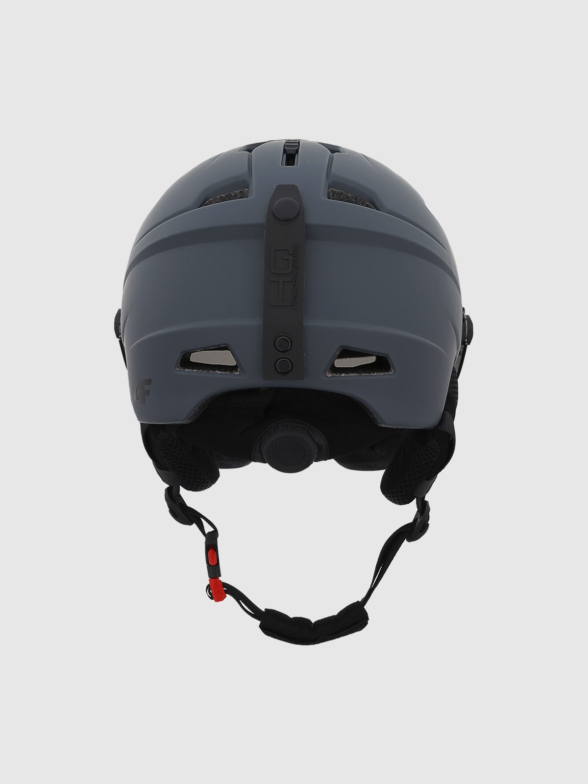 Kask narciarski z goglami uniseks - szary | 4F - sportowa