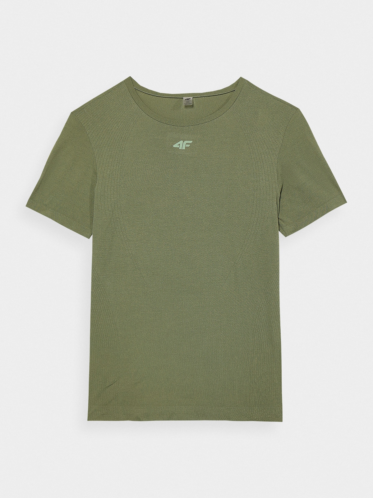 ★KHAKIPOINT/Back Strap T-shirt★ Men's seamless training shirt - khaki | 4F: Sportswear and shoes