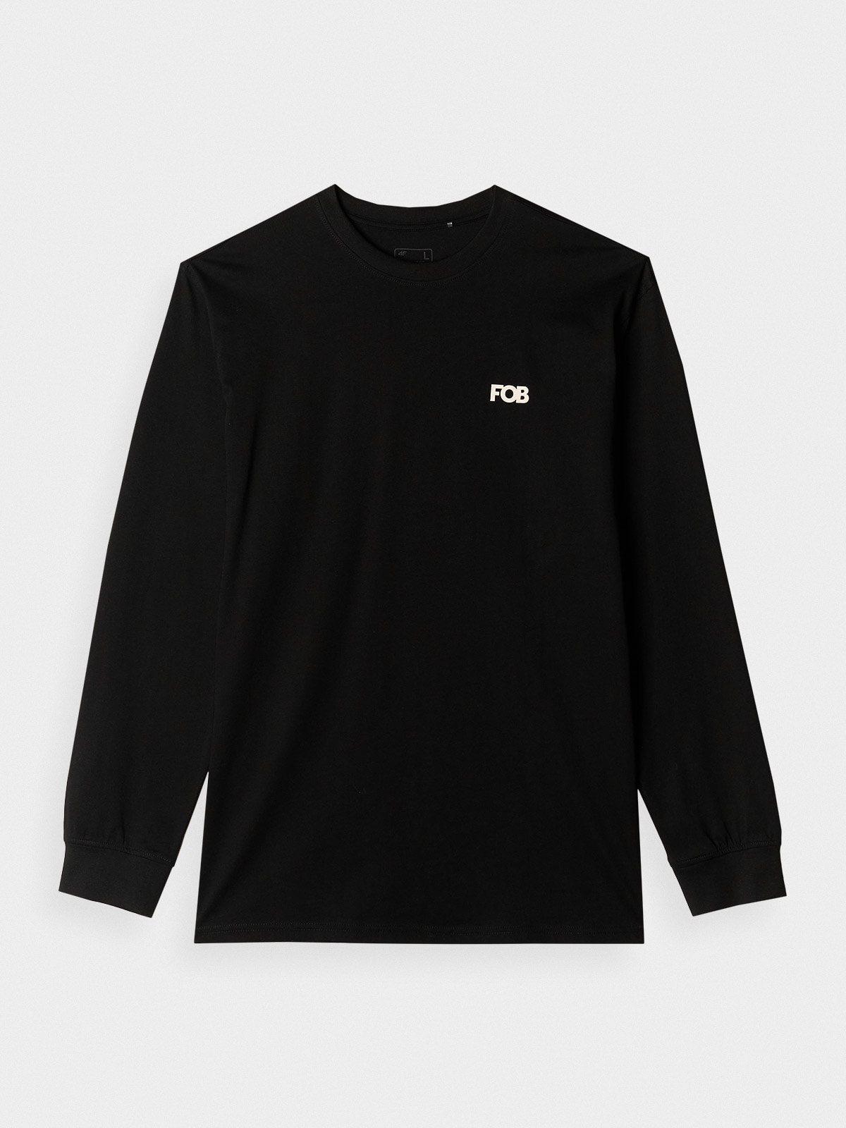 Men's oversized printed longsleeve - black | 4F: Sportswear