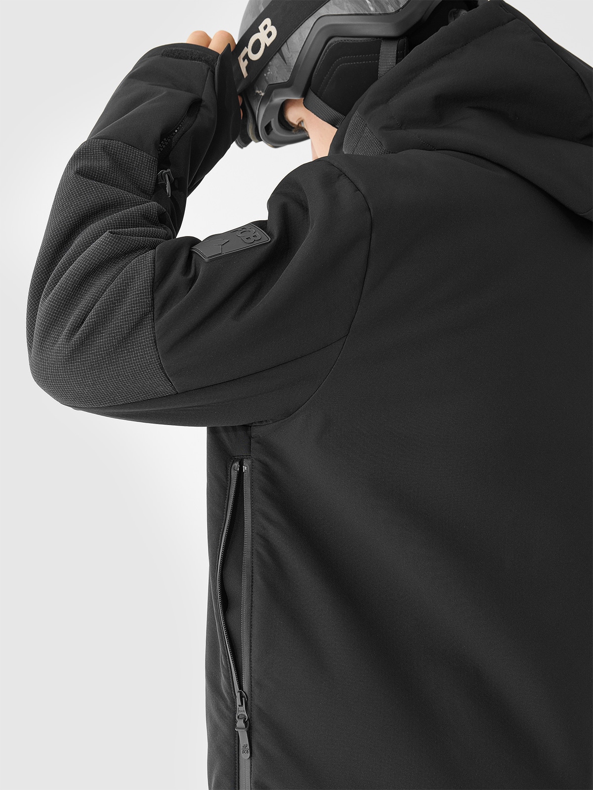 DUB BRAND WEATHERGEAR ブラック スノーボードジャケット M DUB Brand Weathergear Snowboard Jacket Men's Large (L/XL fit)