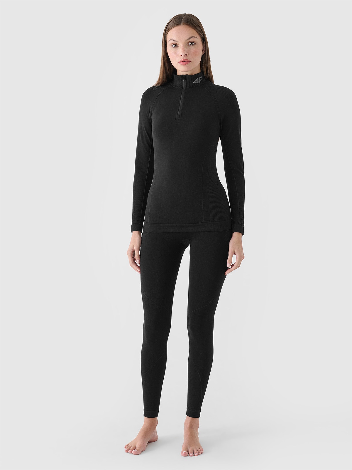 Women's seamless thermal underwear with Merino wool (top