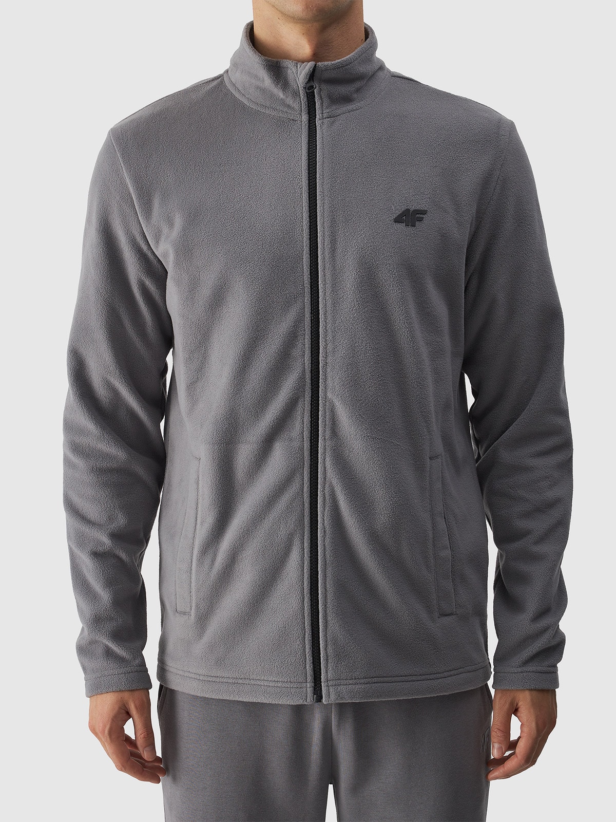 ポ959　TOM Polar regular ze stójką męski - szary | 4F - sportowa odzież