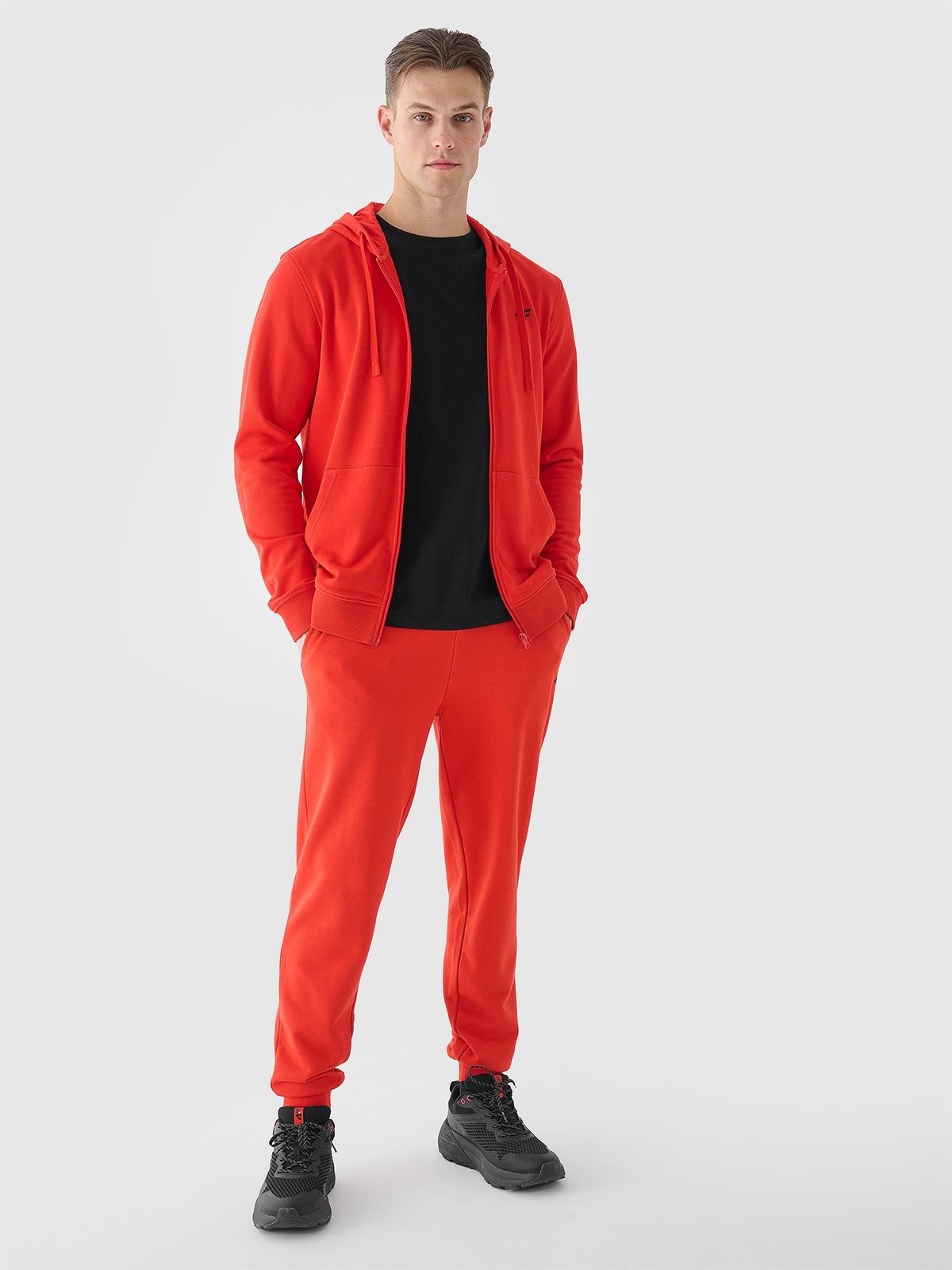 Men's joggers sweatpants - orange