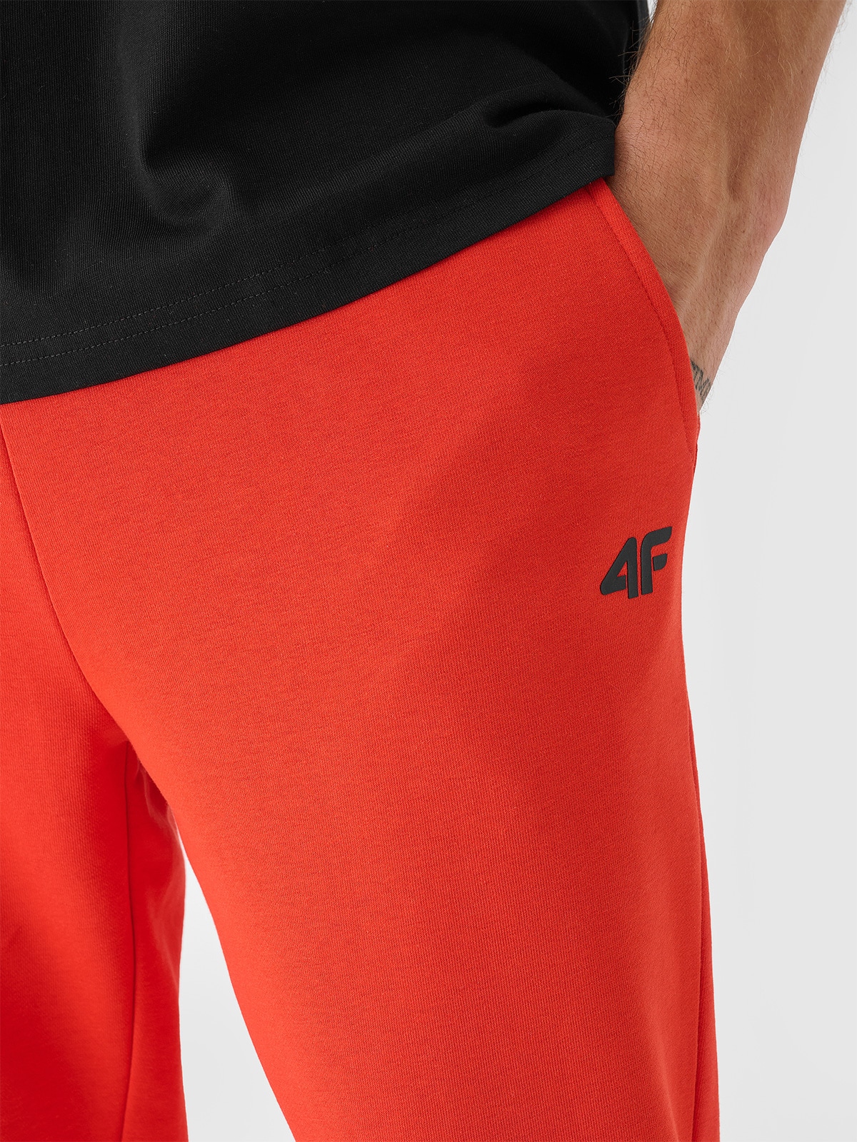 Men's joggers sweatpants - orange